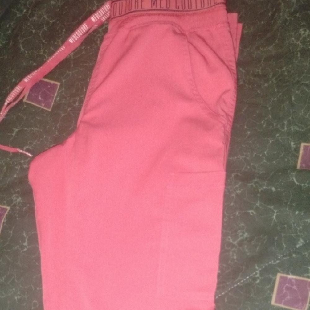 Med Couture Touch Women's 5 Pocket Stretch Cargo Yoga Jogger Scrub Pants,Size XS